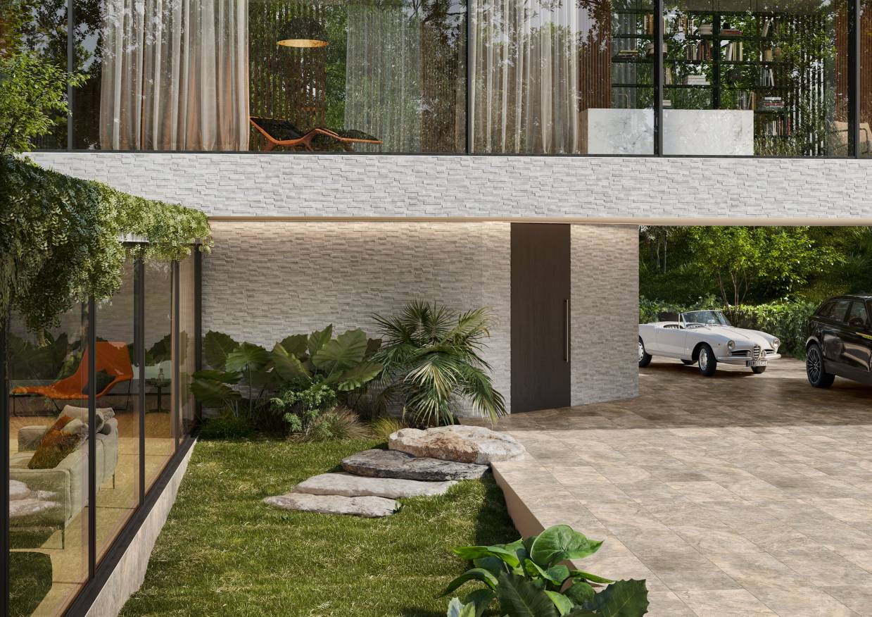 Landmark Porcelain veneers: contemporary wall design