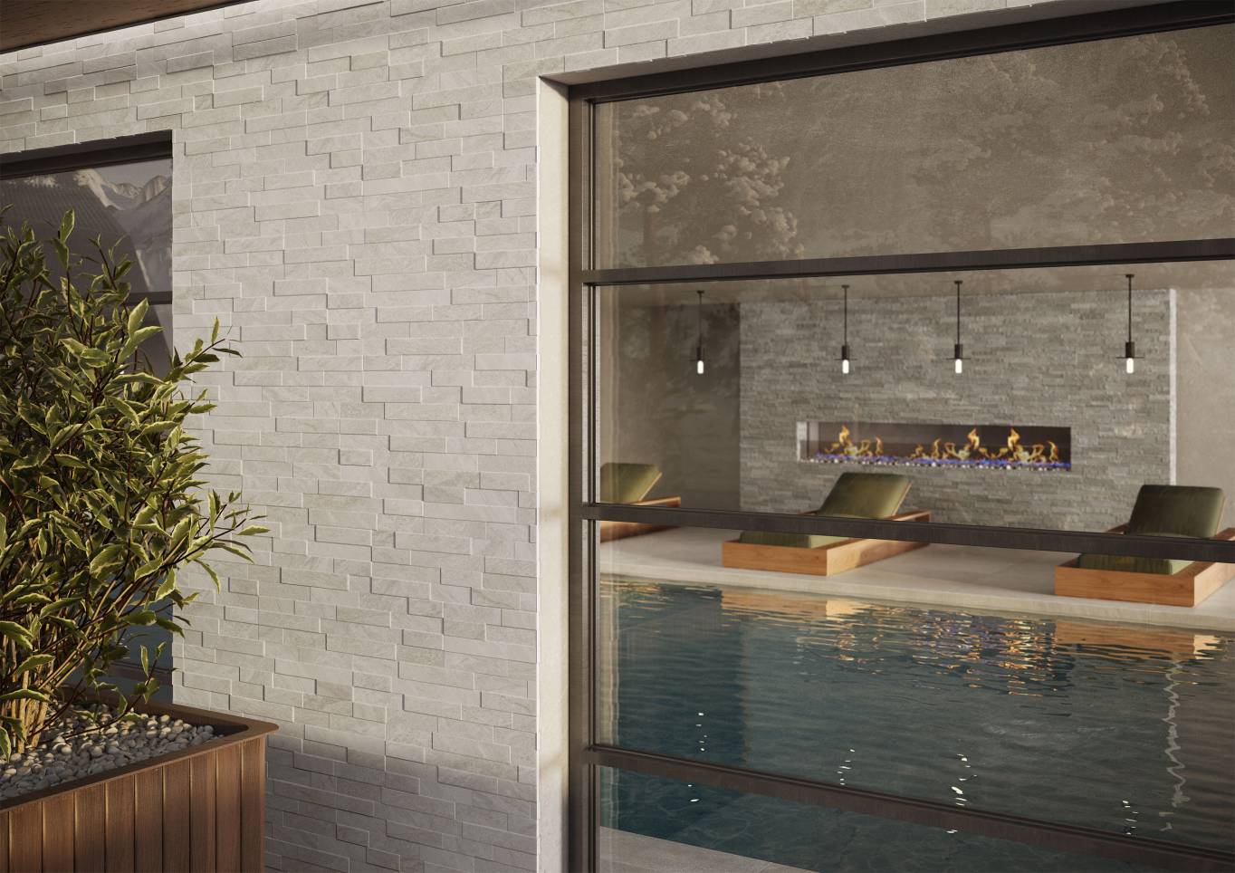 Veneer World - Urban Ledgestone Hotel Piscina particolare