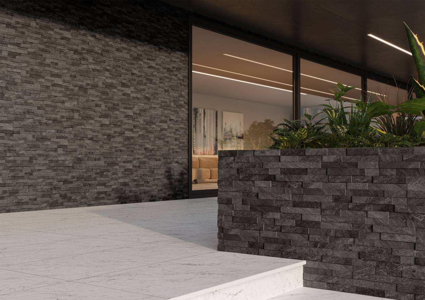 Veneer World - Urban Ledgestone villa particolare